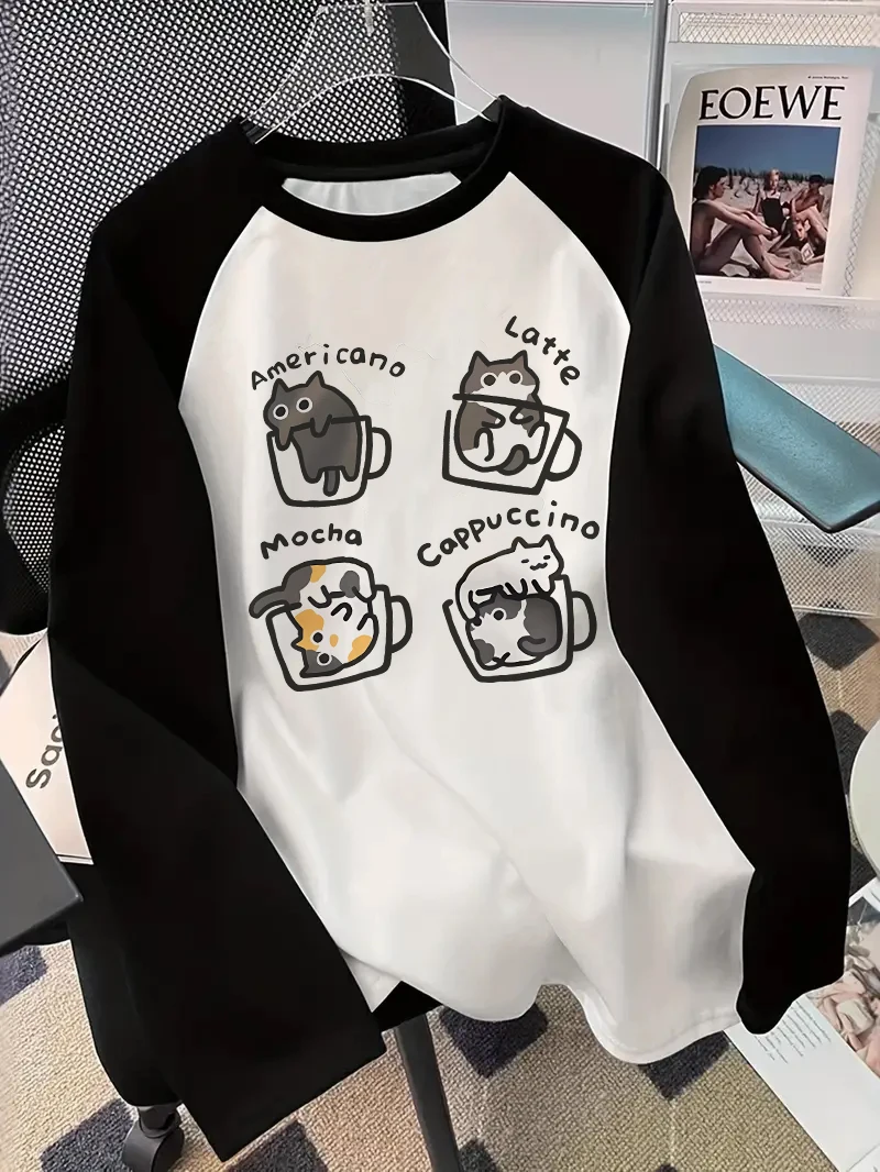 Wallpaper - Camiseta de manga comprida com estampa