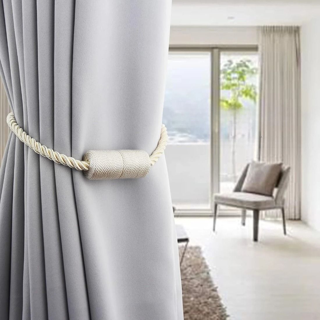 2 Peças de Suportes Magnéticos - Curtain Rods avaliação e preço