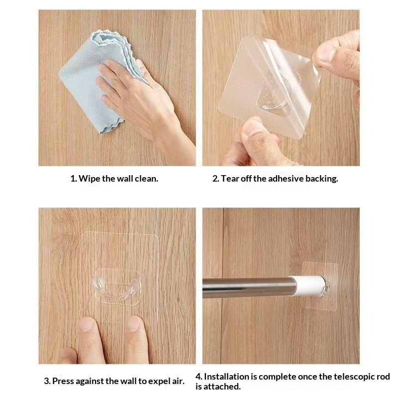 Suportes Transparentes Autoade - Curtain Rods avaliação e preço