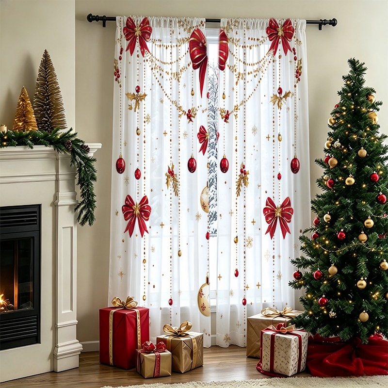 2 cortinas transparentes de Na - Curtain Rods avaliação e preço