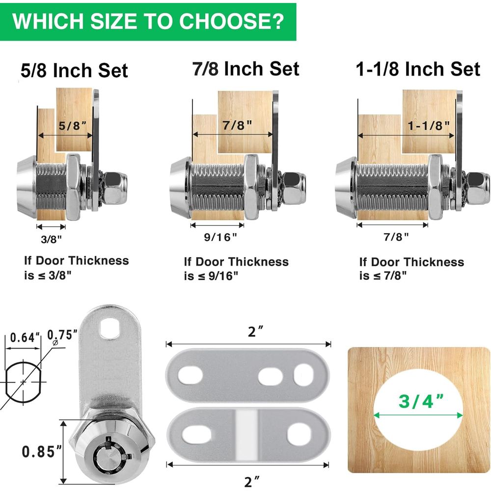 Conjunto de 5 Fechaduras para  - Door Lock avaliação e preço