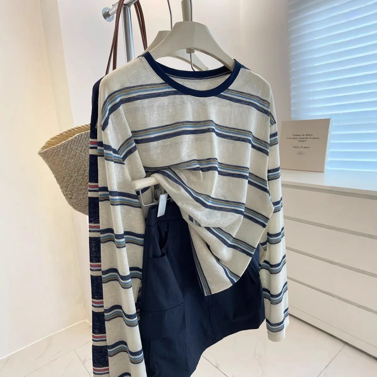 Blusa de manga comprida com pa - Wallpaper avaliação e preço