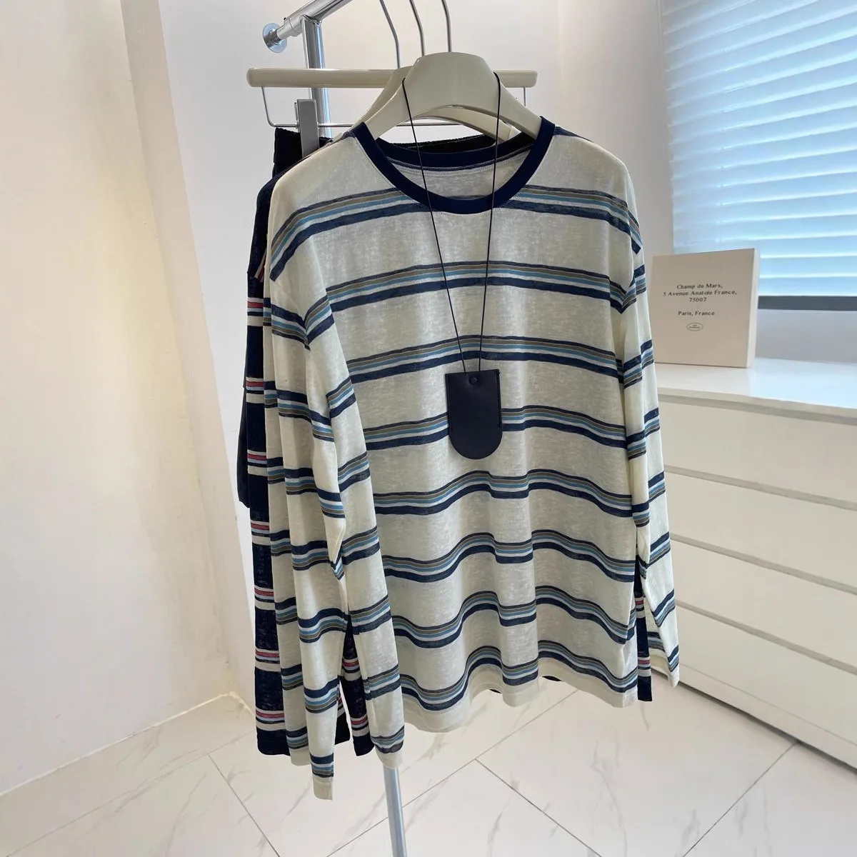 Blusa de manga comprida com pa - Wallpaper avaliação e preço