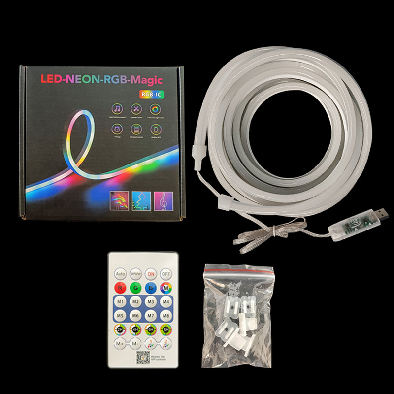 Fita de luz LED neon RGB de al - Led Strip Lights avaliação e preço