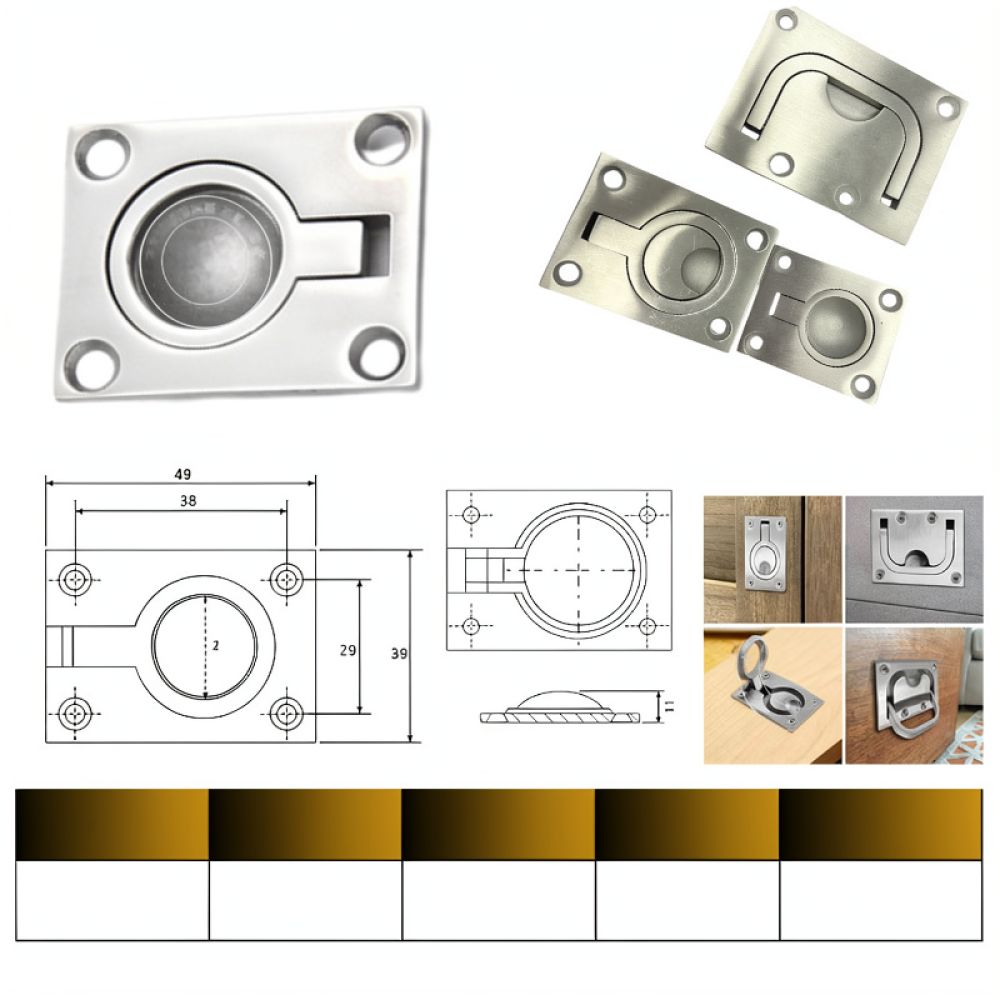 Puxador de anel embutido ocult - Door Handle avaliação e preço