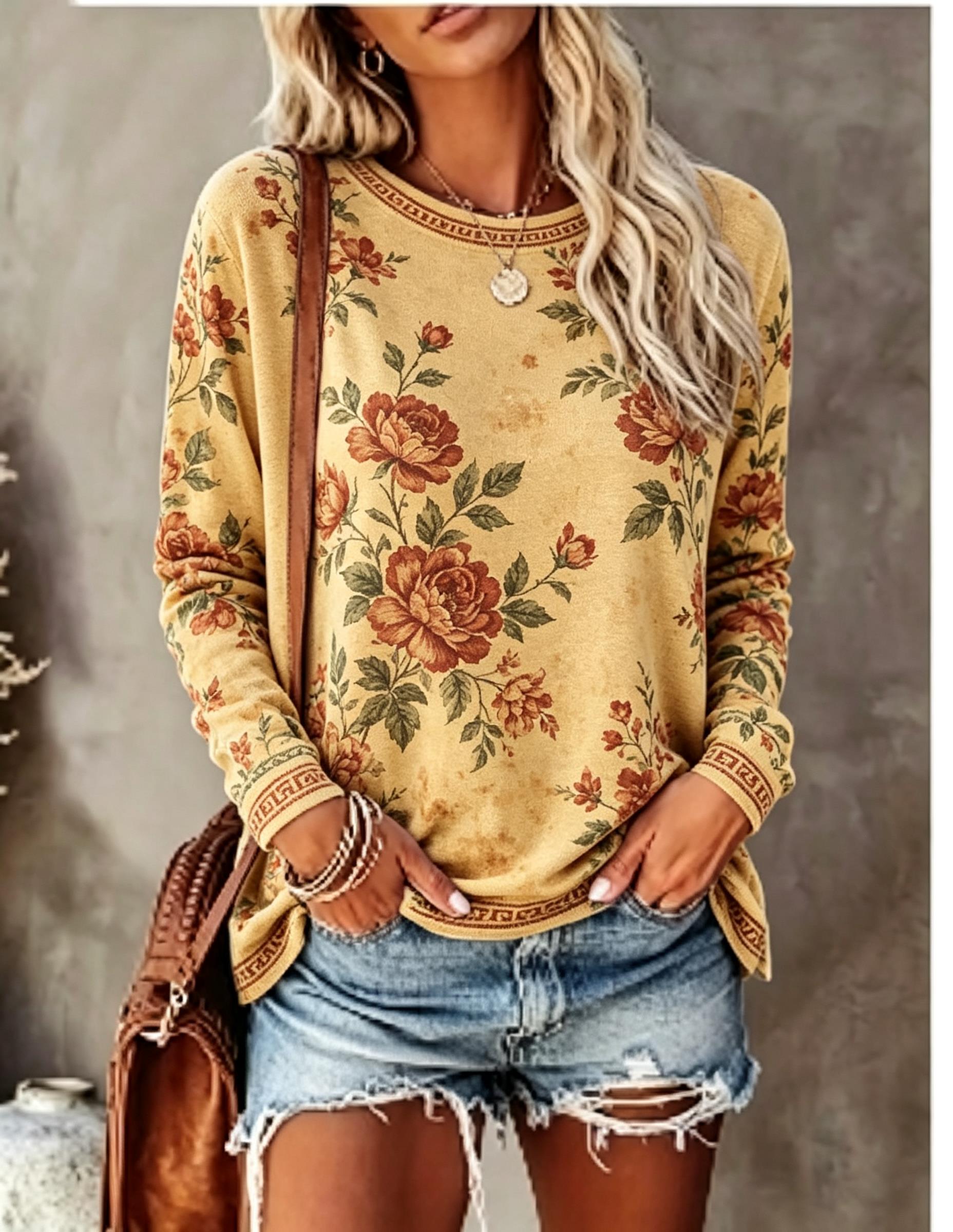 Camiseta feminina de manga com - Wallpaper avaliação e preço