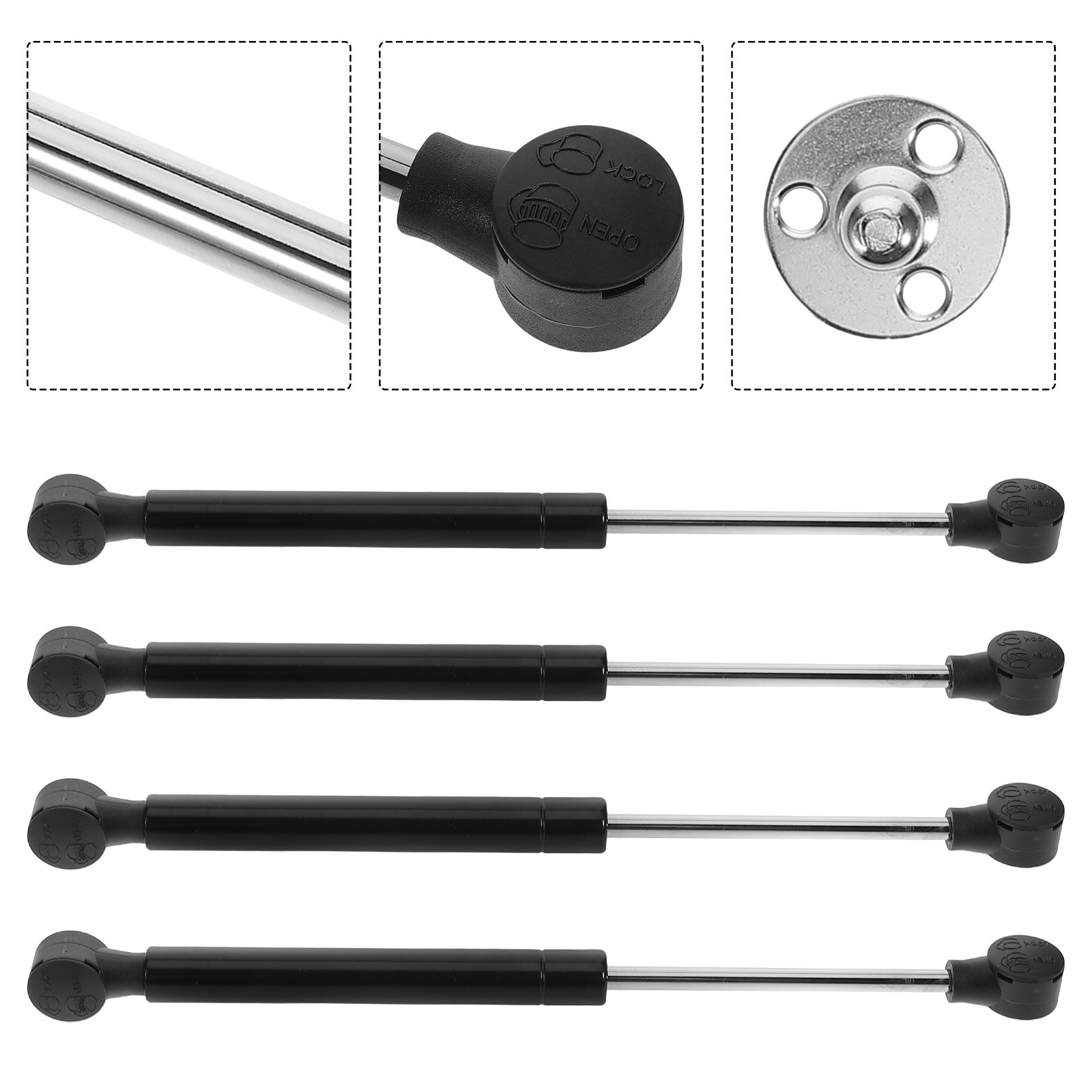4 peças de dobradiça com fecha - Cabinet Hinges avaliação e preço